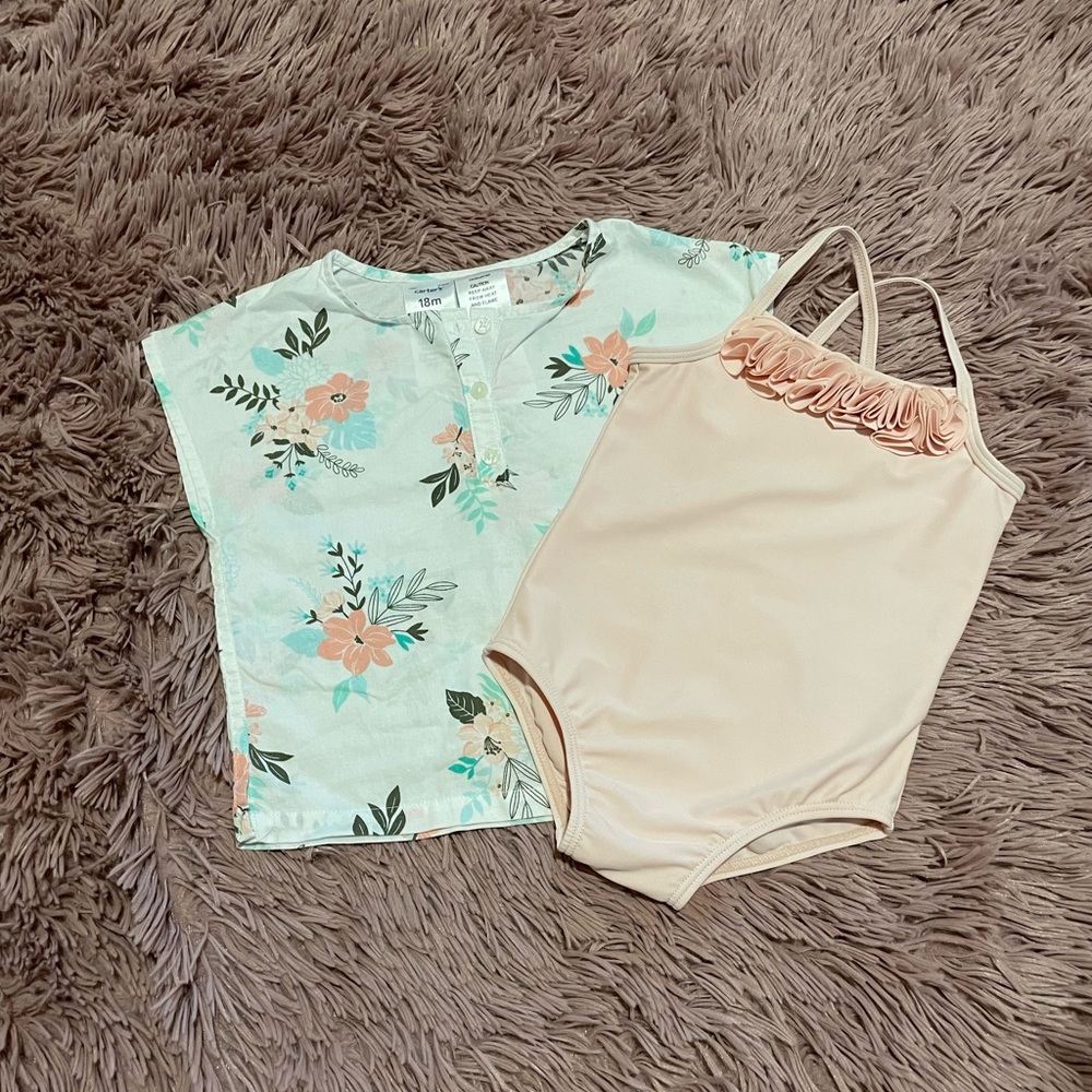 Bathing suit and cover up